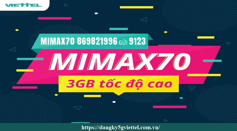 Gói Mimax70 của Viettel