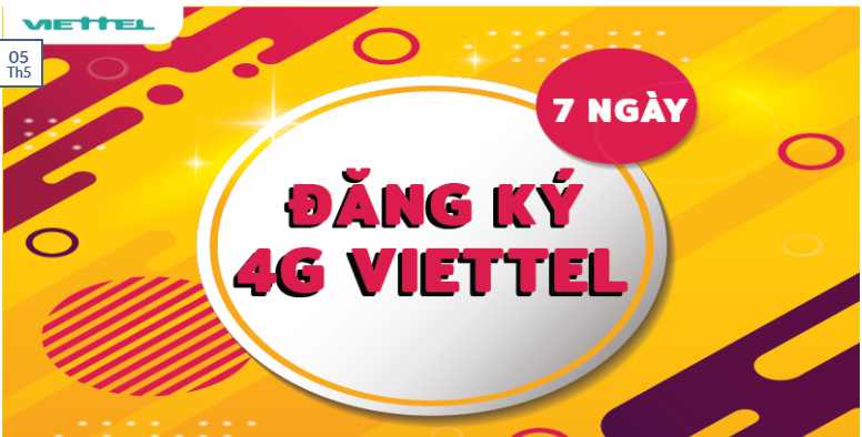 Cách đăng ký 4G Viettel 1 tuần giá rẻ 